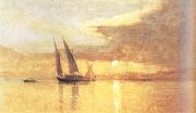 Francois Bocion Sunset at the Lake of Geneva (nn02 china oil painting reproduction